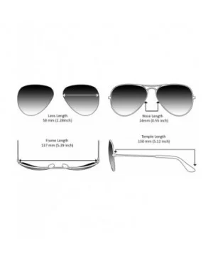 Metal Aviators Sunglasses for Small Face W/Premium Mineral Glass Lens - C318GUWZ9ST $23.81 Aviator