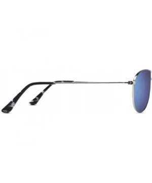 Baby Sea Polarized Aviator Sunglasses for Small to Medium Face 8017&8018 - Silver/Blue for Normal Face - C018W6U4M8O $13.05 A...