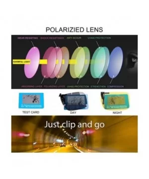 Polarized Clip on Sunglasses over Prescription Glasses Night Vision Driving - C118ME7K8HU $11.26 Square