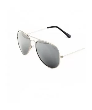 Classic Tear Drop Mirror Lens Aviator Sunglasses - All Gold - CE11KTIIFED $6.17 Aviator