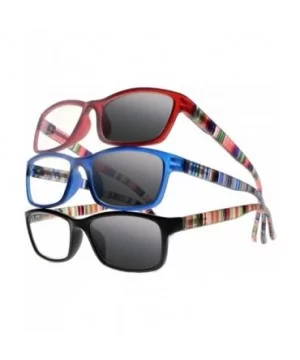 Transition Photochromic Colorful Colorful Stripe Arms Gray Lens Reading Glasses Sunglasses - All - C018CX0OG4C $40.95 Rectang...