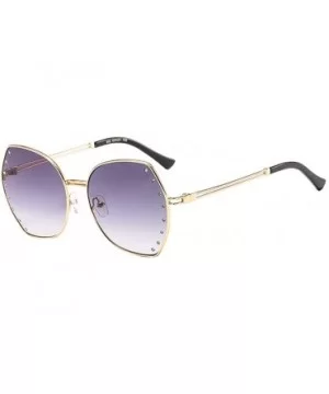 Womens Oversized Fashion Sunglasses UV400 Metal Frames Classic Eyewear - Gray C2 - C1197IHGD54 $8.98 Oversized