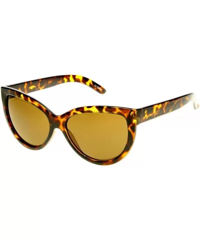 High Temple Bold Retro Womens Mod Updated Cat Eye Sunglasses (Tortoise Brown) - CA116Q2J10D $8.89 Cat Eye