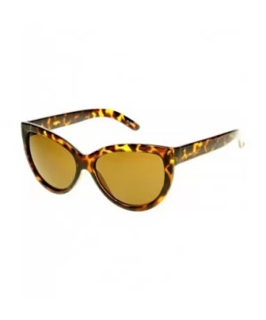 High Temple Bold Retro Womens Mod Updated Cat Eye Sunglasses (Tortoise Brown) - CA116Q2J10D $8.89 Cat Eye