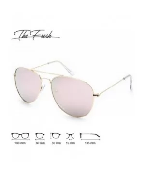 Classic Metal Frame Mirror Lens Aviator Sunglasses with Gift Box - 04-gold - CB18O3ZE94T $9.45 Aviator