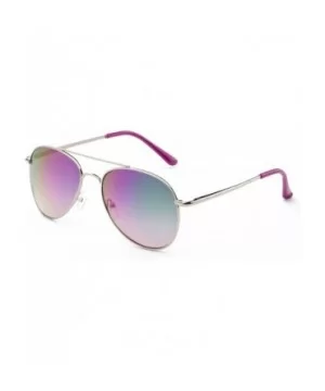 "Classik" Classic Pilot Style Sunglasses with Gradient Lenses - Hot Pink/Pink - C612MF2A5QP $5.63 Aviator