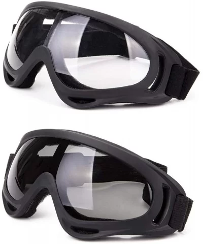 Snowboard Protection Windproof Motorcycle - Transparent+Gray - CO18KQ2Q7KR $11.09 Goggle