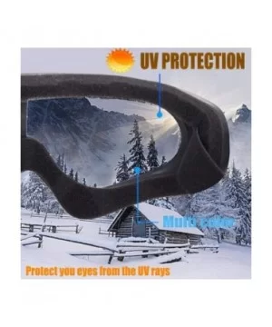 Snowboard Protection Windproof Motorcycle - Transparent+Gray - CO18KQ2Q7KR $11.09 Goggle