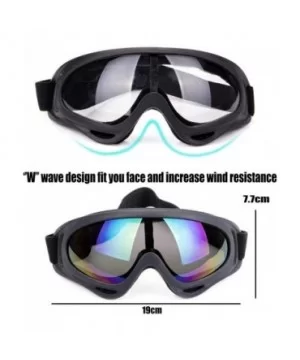 Snowboard Protection Windproof Motorcycle - Transparent+Gray - CO18KQ2Q7KR $11.09 Goggle