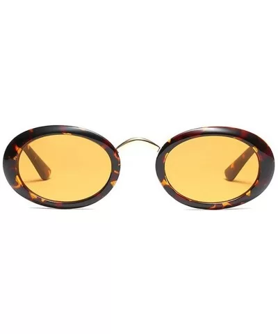 Eyewear Oval Retro Vintage Sunglasses Clout Goggles Fashion Shades - C2 - C318CG9MM8G $18.54 Square