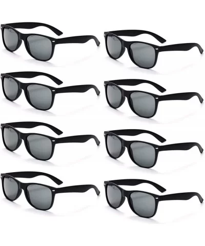 YVENIGHT 8 Packs Wholesale Neon Colors 80's Retro Sunglasses Bulk for Adult Party Supplies - 8 Pack Black - C9196HCR8XM $8.96...