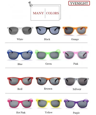 YVENIGHT 8 Packs Wholesale Neon Colors 80's Retro Sunglasses Bulk for Adult Party Supplies - 8 Pack Black - C9196HCR8XM $8.96...