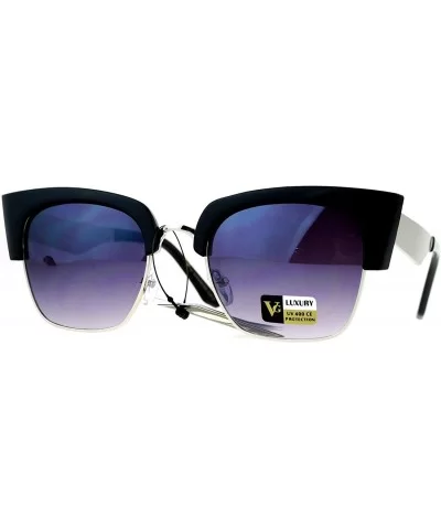 VG Sunglasses Womens Fashion Square Cateye Retro Shades UV 400 - Black (Smoke) - C412O1X7QSL $8.21 Square