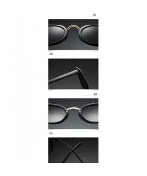 Eyewear Oval Retro Vintage Sunglasses Clout Goggles Fashion Shades - C2 - C318CG9MM8G $18.54 Square