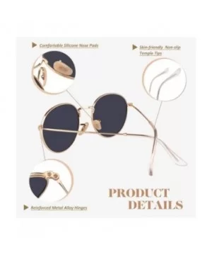 Classic Semi Rimless Half Frame Polarized Sunglasses for Men Women UV400 - 3 Gold Frame / Brown Lens - C118T83SZRA $11.33 Oval