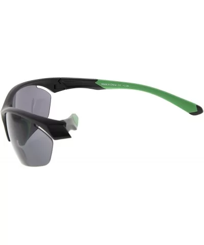 Retro Mens Womens Sports Half-Rimless Bifocal Sunglasses Black Frame/Green Arm+1.75 - Black Frame/Green Arm - CE189X5NR8L $15...