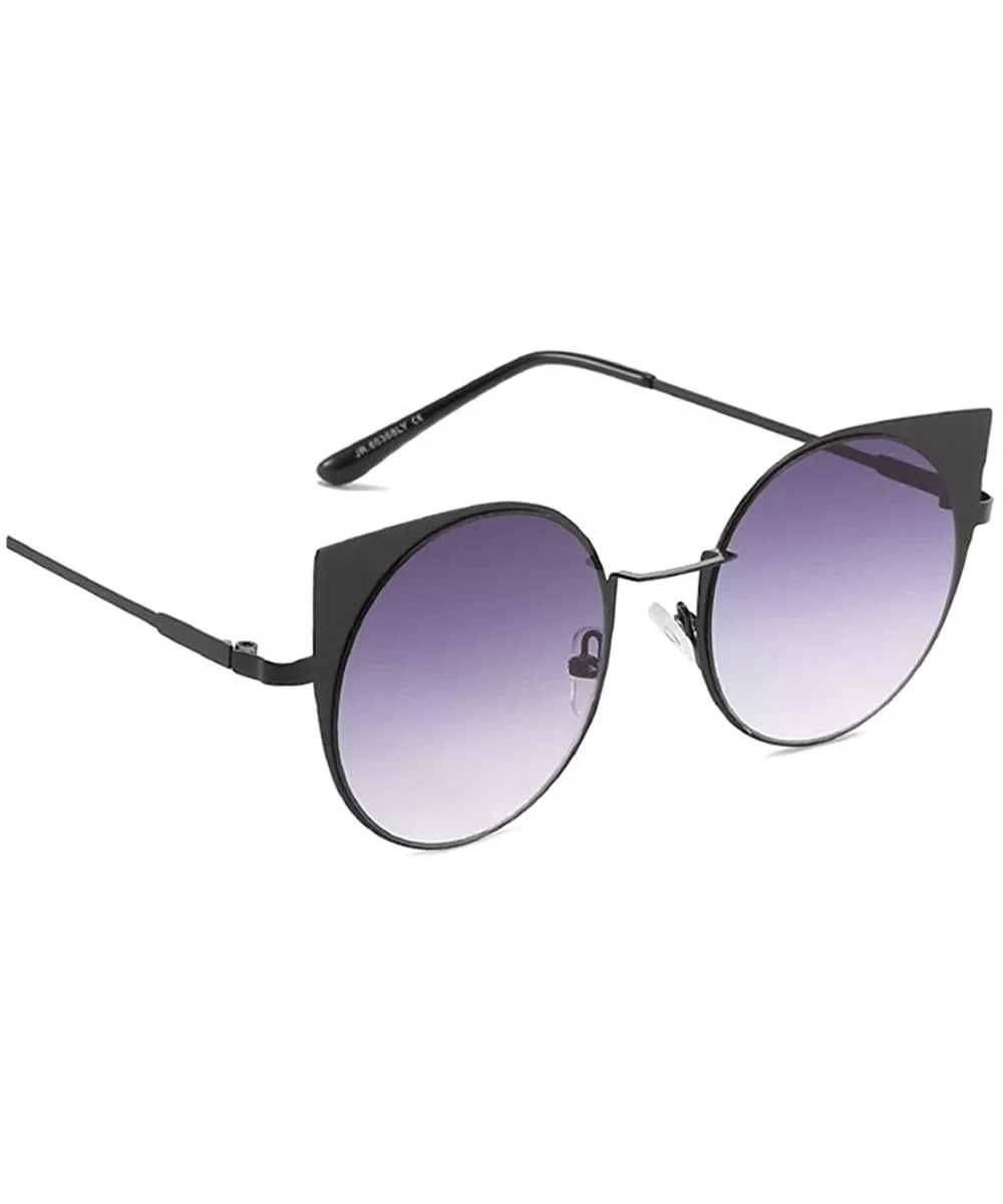 Polarized Sunglasses - Vintage Oversized Irregular Round Frame Brand Classic Sun Glasses - Purple - CX18ONYHZ9C $7.37 Square