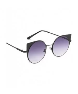 Polarized Sunglasses - Vintage Oversized Irregular Round Frame Brand Classic Sun Glasses - Purple - CX18ONYHZ9C $7.37 Square