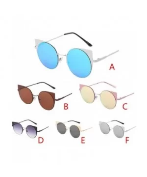 Polarized Sunglasses - Vintage Oversized Irregular Round Frame Brand Classic Sun Glasses - Purple - CX18ONYHZ9C $7.37 Square