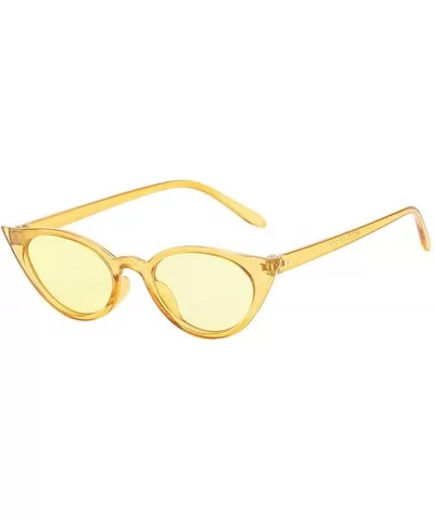 Unisex Fashion Eyewear Unique Sunglasses Cat Eye Vintage Glasses - Multicolor B - CW197CAYRE6 $4.48 Rectangular