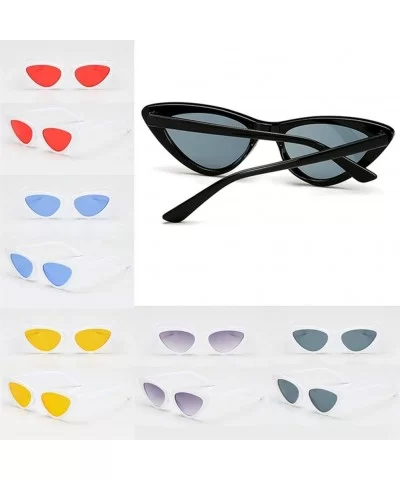 sunglasses for women Vintage Round Eyewear Gradient Retro Sun Glasses - 10 - CZ18WWMK0NG $16.67 Round