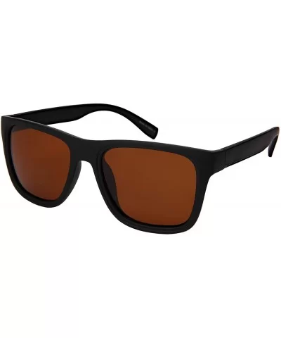 Men Vintage Rectangular Square Sunglasses w/Polarized Driving Lens 1411-P - C618O7OX4UM $8.24 Rectangular