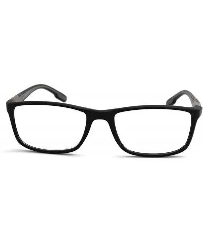 Soft Matte Black w/ 2 Tone Reading Glasses Spring Hinge 0.74 Oz - Z1 Matte Black Matte Blue - C418SZRLXWA $11.80 Rectangular