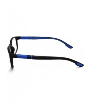 Soft Matte Black w/ 2 Tone Reading Glasses Spring Hinge 0.74 Oz - Z1 Matte Black Matte Blue - C418SZRLXWA $11.80 Rectangular