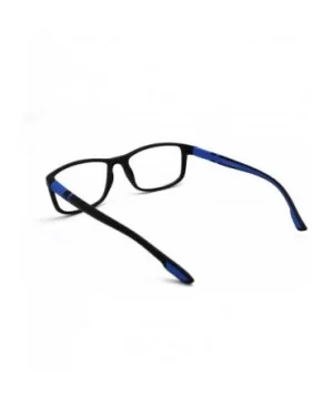 Soft Matte Black w/ 2 Tone Reading Glasses Spring Hinge 0.74 Oz - Z1 Matte Black Matte Blue - C418SZRLXWA $11.80 Rectangular