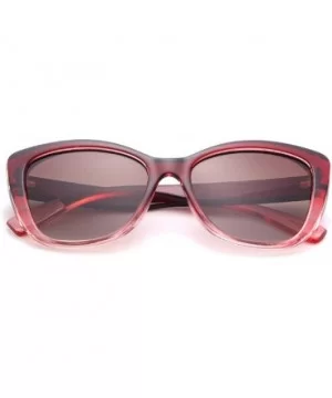 Jackie O Cat Eye Sunglasses Oversized Vintage Polarized Sunglasses for Women - Wine - CZ18YYUXLE6 $8.93 Cat Eye