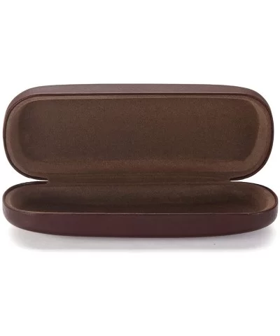 Glasses Case - Medium Size - Fits Most Glasses and Sunglasses Case - Brown - CG12N5MEHUD $5.35 Aviator