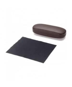 Glasses Case - Medium Size - Fits Most Glasses and Sunglasses Case - Brown - CG12N5MEHUD $5.35 Aviator