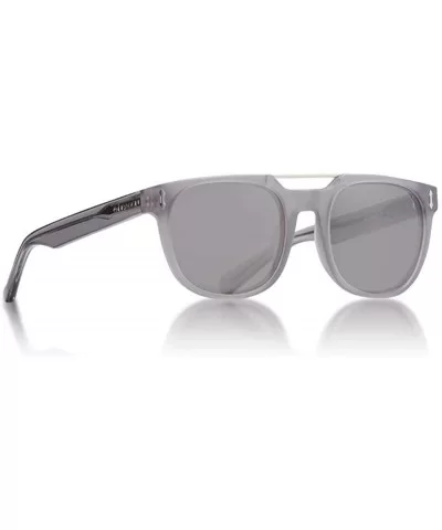 Mix Sunglasses Matte Crystal Grey/Smoke- One Size - C512DV09BUH $23.55 Oval