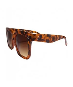 Oversize Retro Style Swag Hip Hop Rapper Fresh Dope Sunglasses Thick Frame - Brown / Tortoise - CL18Z0EWCRN $10.08 Oversized