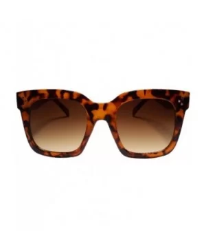 Oversize Retro Style Swag Hip Hop Rapper Fresh Dope Sunglasses Thick Frame - Brown / Tortoise - CL18Z0EWCRN $10.08 Oversized