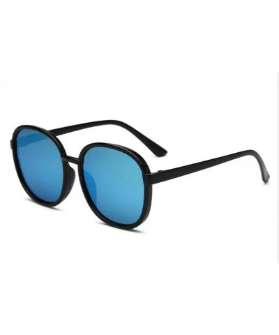 Fashion Luxury Mirror Big Round Sunglasses Men Women Retro Metal Lady Vintage Frame Square Sun Glasses - 6 - C4198ZWGR0T $37....