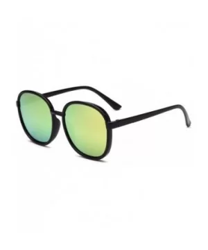 Fashion Luxury Mirror Big Round Sunglasses Men Women Retro Metal Lady Vintage Frame Square Sun Glasses - 6 - C4198ZWGR0T $37....