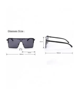 Sunglasses Men's Square Modern Visor Glasses - 6 - CM190R3UW60 $31.93 Sport