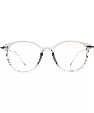 Eyeglasses 7020 Fashion Oval - for Womens 100% UV PROTECTION - Grey-transparent - CX192TCLXDW $30.64 Oval