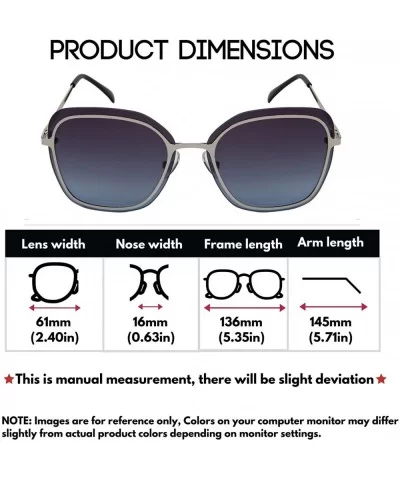 Womens Fashion Designer Inspired Rimless Sunglasses Flat Mirroed Lens UV Protection - C218YLDROHD $8.86 Rimless