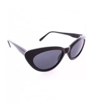 Retro Starlet Cat Eye Sunglasses - Black - CS12HSCPXE7 $10.62 Cat Eye