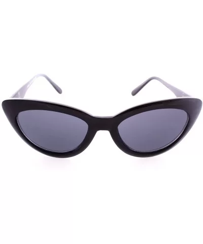 Retro Starlet Cat Eye Sunglasses - Black - CS12HSCPXE7 $10.62 Cat Eye