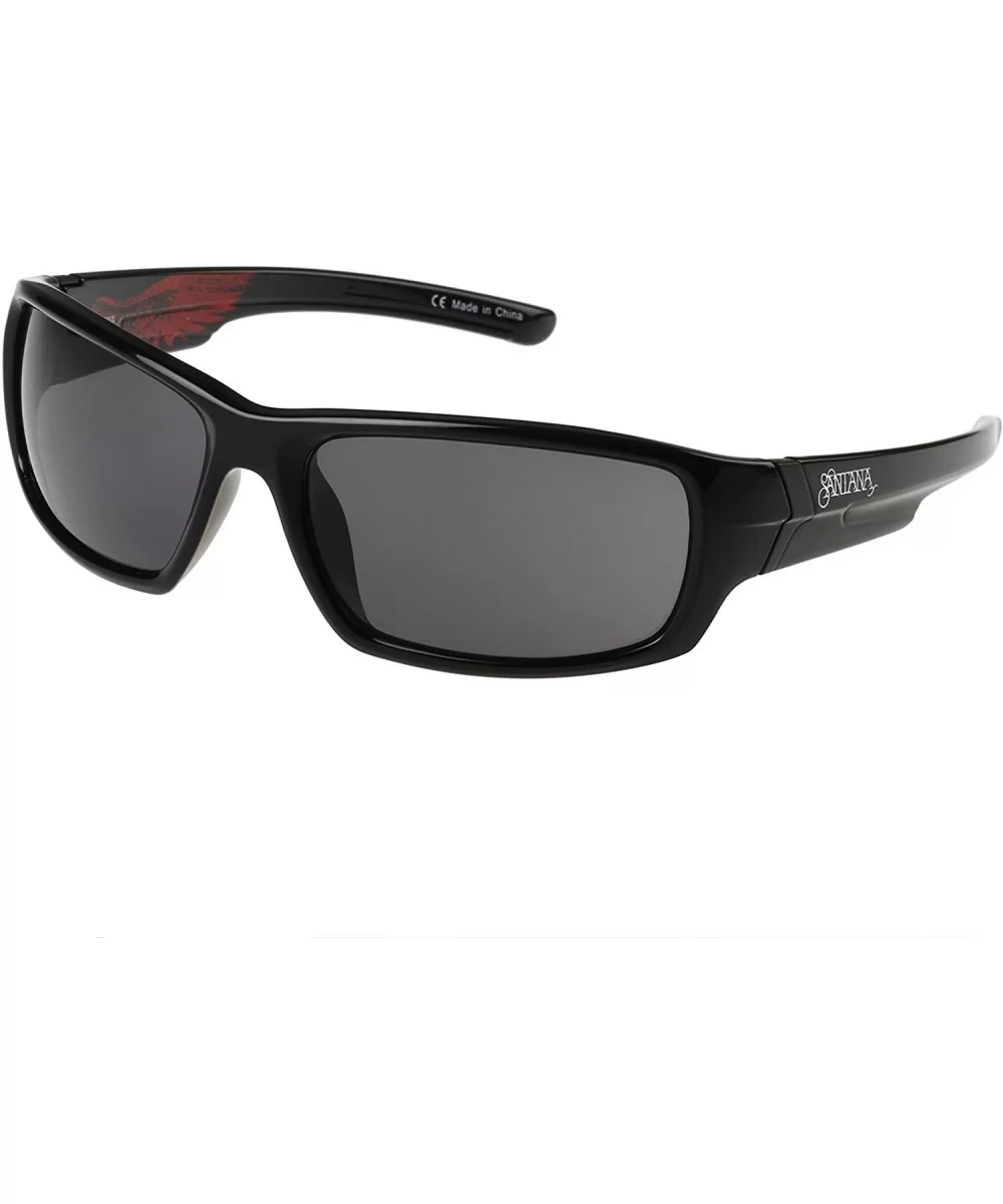 Heron Polarized Round Sunglasses - Gloss Black - CY188KIALA9 $18.51 Butterfly