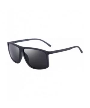 Men's Polarized Sunglasses For Driving Oversized Rectangular Sun glasses O8511 - Gray - CK18H3QUMLH $10.25 Square