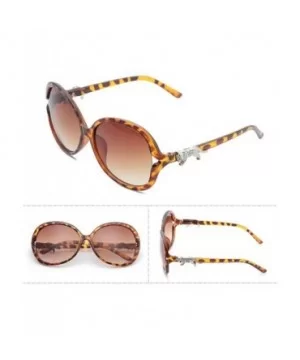 Retro Classic Leopard Sunglasses for Women PC Resin UV 400 Protection Sunglasses - Leopard Print - CZ18T2U0EY7 $14.57 Oval