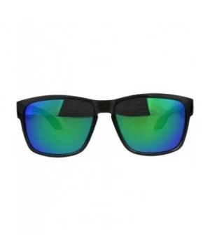 Polarized Premium Kush Color Mirror Rectangular Sport Sunglasses - Teal - C318DI92RKN $11.47 Rectangular