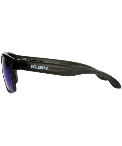 Polarized Premium Kush Color Mirror Rectangular Sport Sunglasses - Teal - C318DI92RKN $11.47 Rectangular