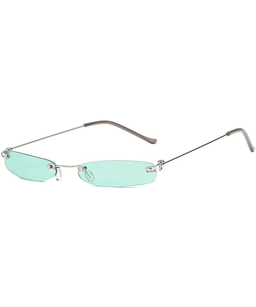 Small Oval Sunglasses For Small Face Women And Men Cat Eye Sun Glasses UV400 - C2 - C11900DQKIA $7.19 Oval