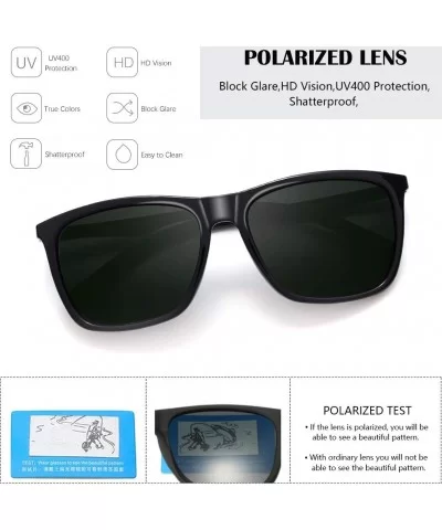 Polarized Sunglasses For Men Driving Mens Sunglasses Retro Rectangular Sun Glasses Men/Women 100% UV Protection - CN194THDEN8...