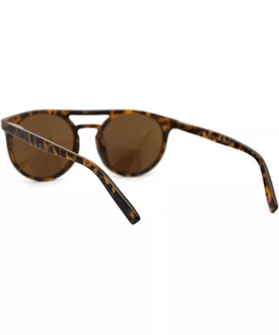 Flat Top Hipster Horn Rim Round Keyhole Bi-focal Reading Sunglasses - Tortoise Brown - CT18X06MZHN $8.80 Round